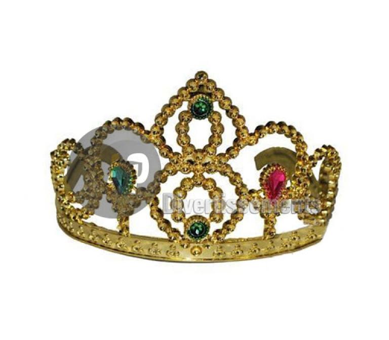 Diadème princesse avec pierres doré