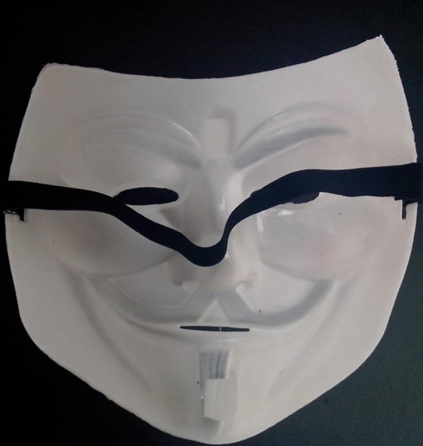Lot de 50 masques V pour Vendetta blanc