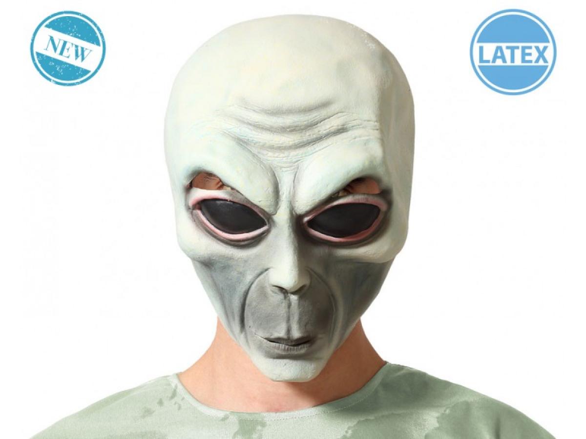 Masque latex alien gris