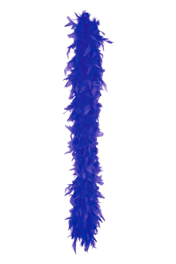 Boa en plumes 1.80m 45-50g bleu