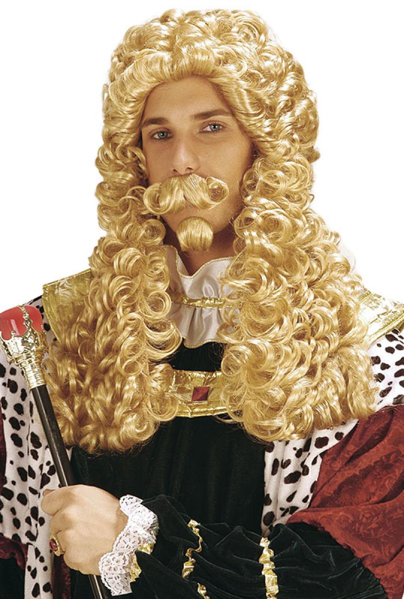 Perruque de roi blonde