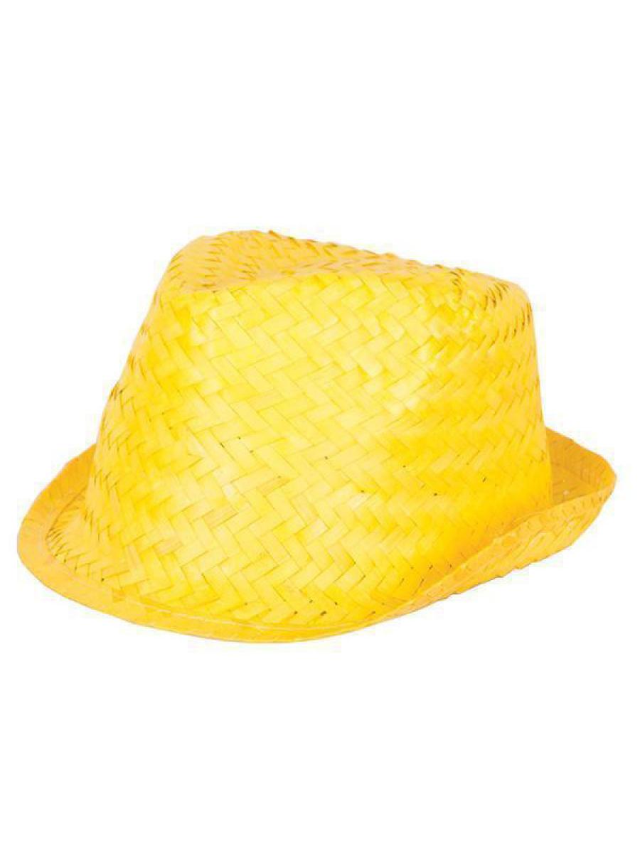 Chapeau borsalino paille jaune