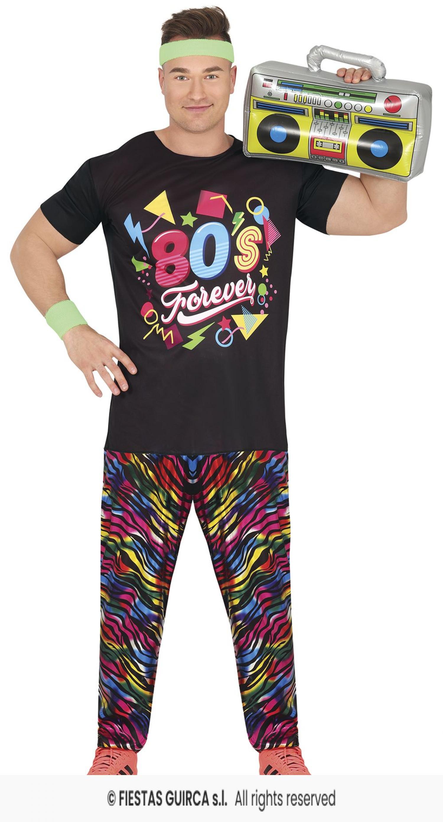 Ensemble années 80 Rainbow Lover taille M