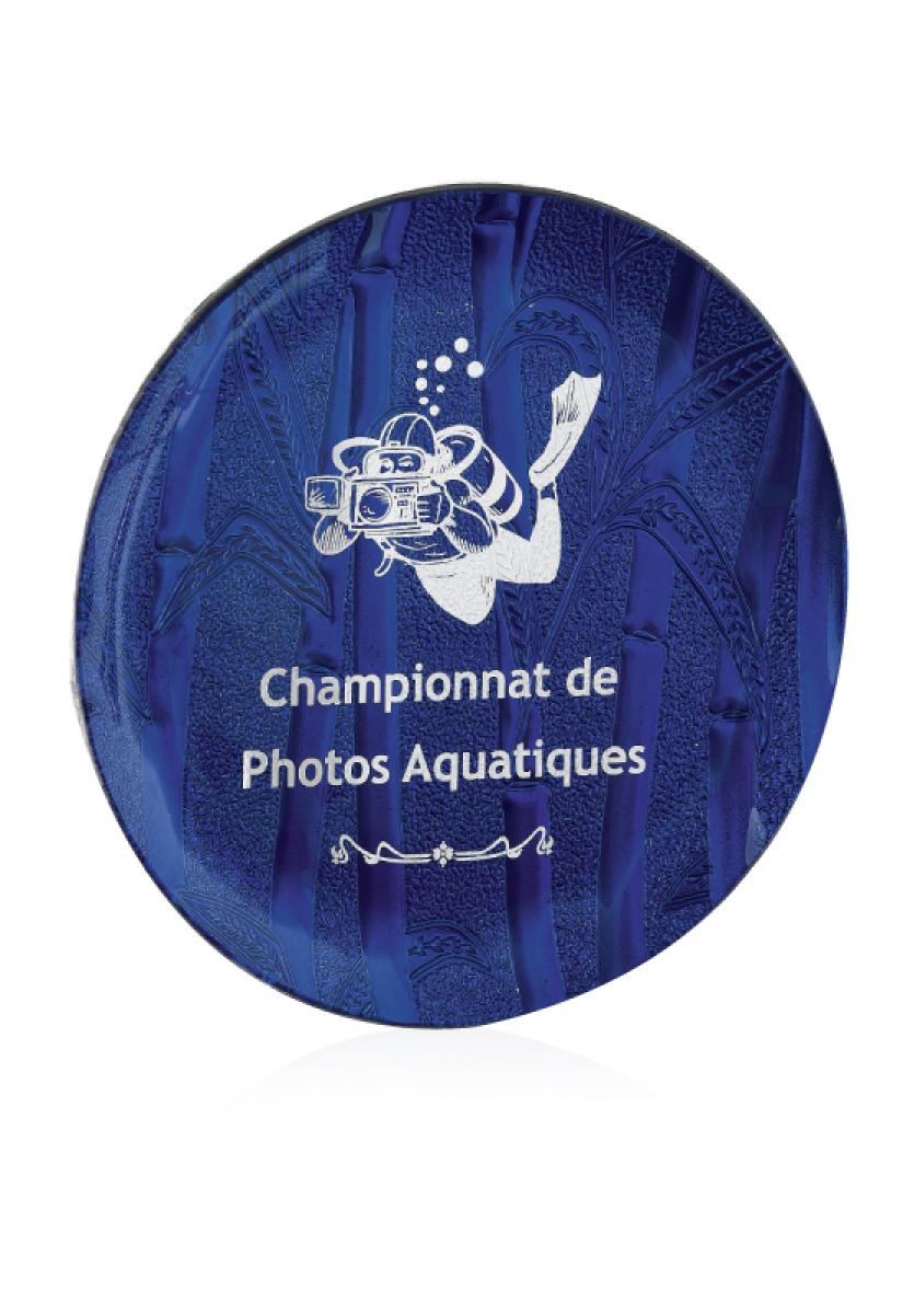 Trophée assiette plateau gravé personnalisé