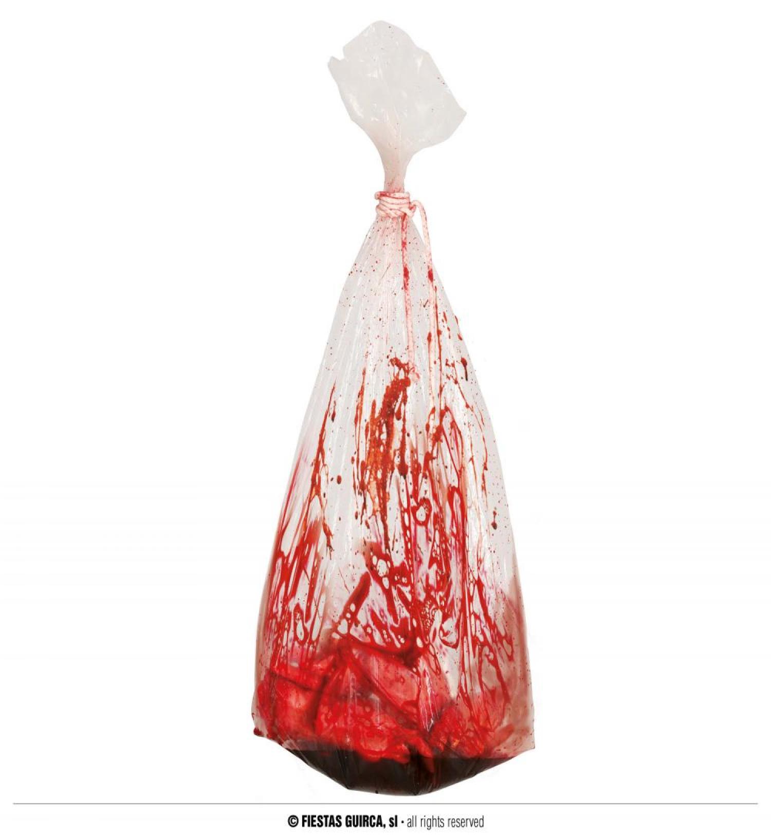 Sac transparent ensanglanté 150cm