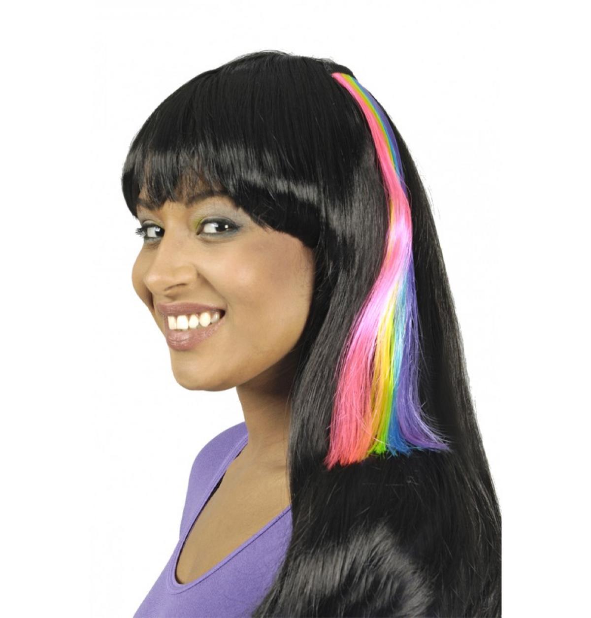 Mêche extension cheveux multicolore