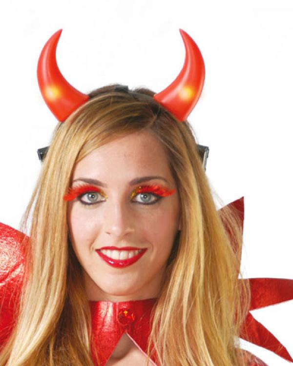 Cornes serre tête diable lumineux