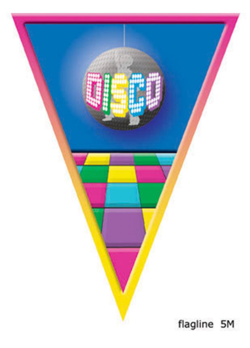 Guirlande disco plastique 5 metres