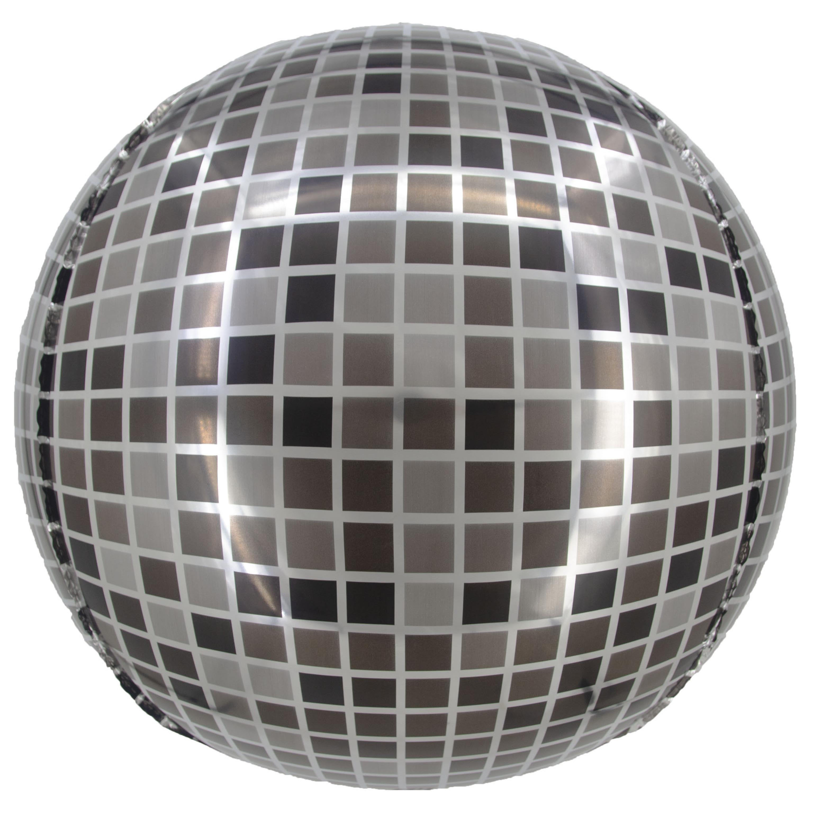 Ballon mylar Boule à facettes sphérique 55x46cm