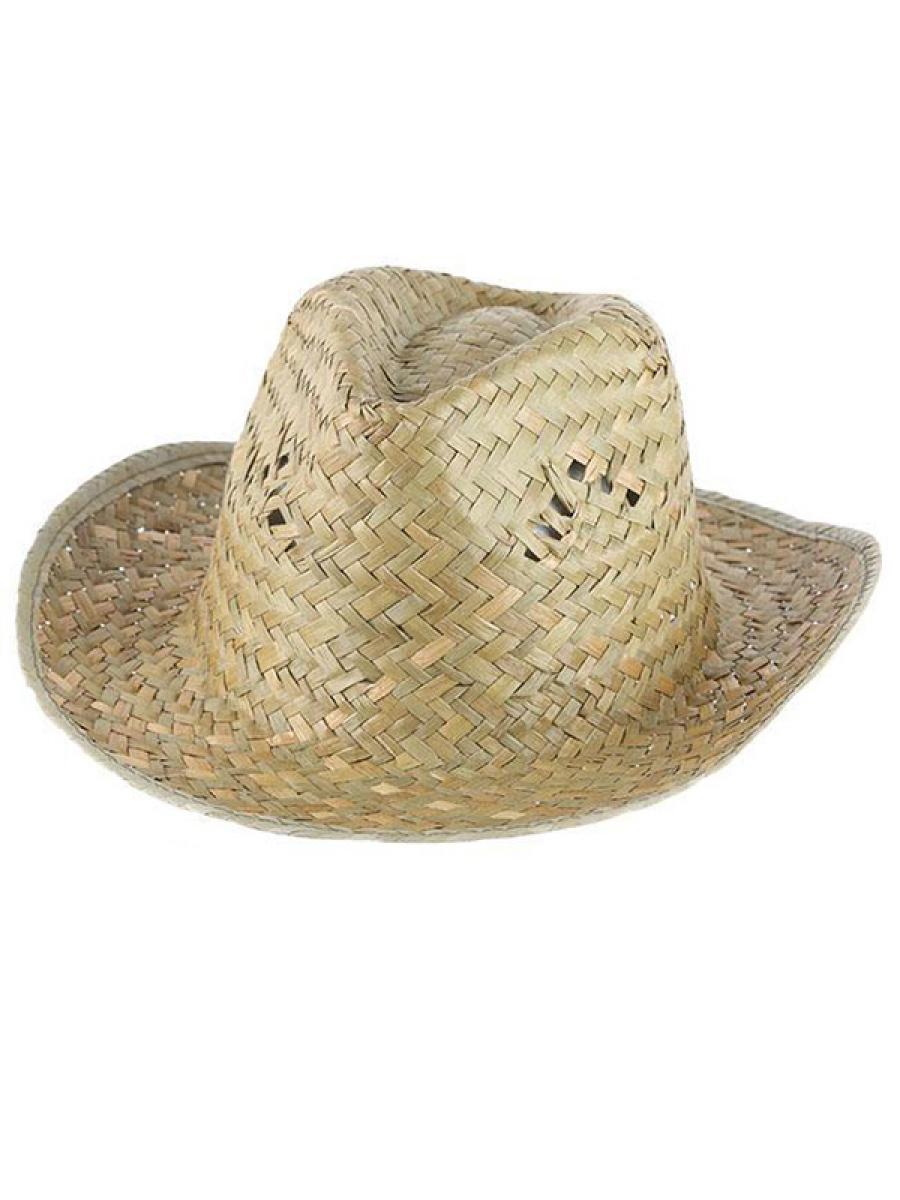 Chapeau Fedora Gangster paille naturelle