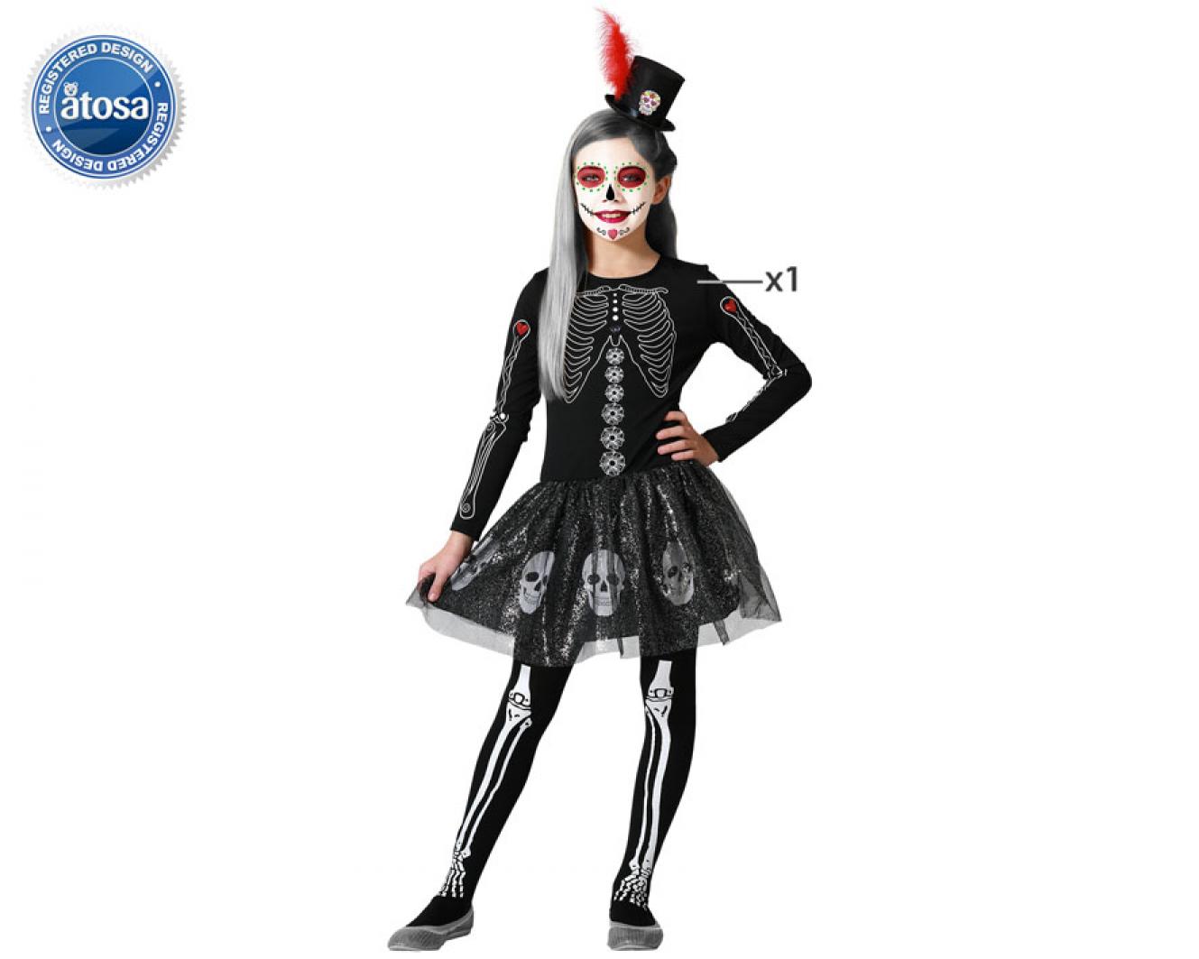Robe jour des morts taille 10/12 ans