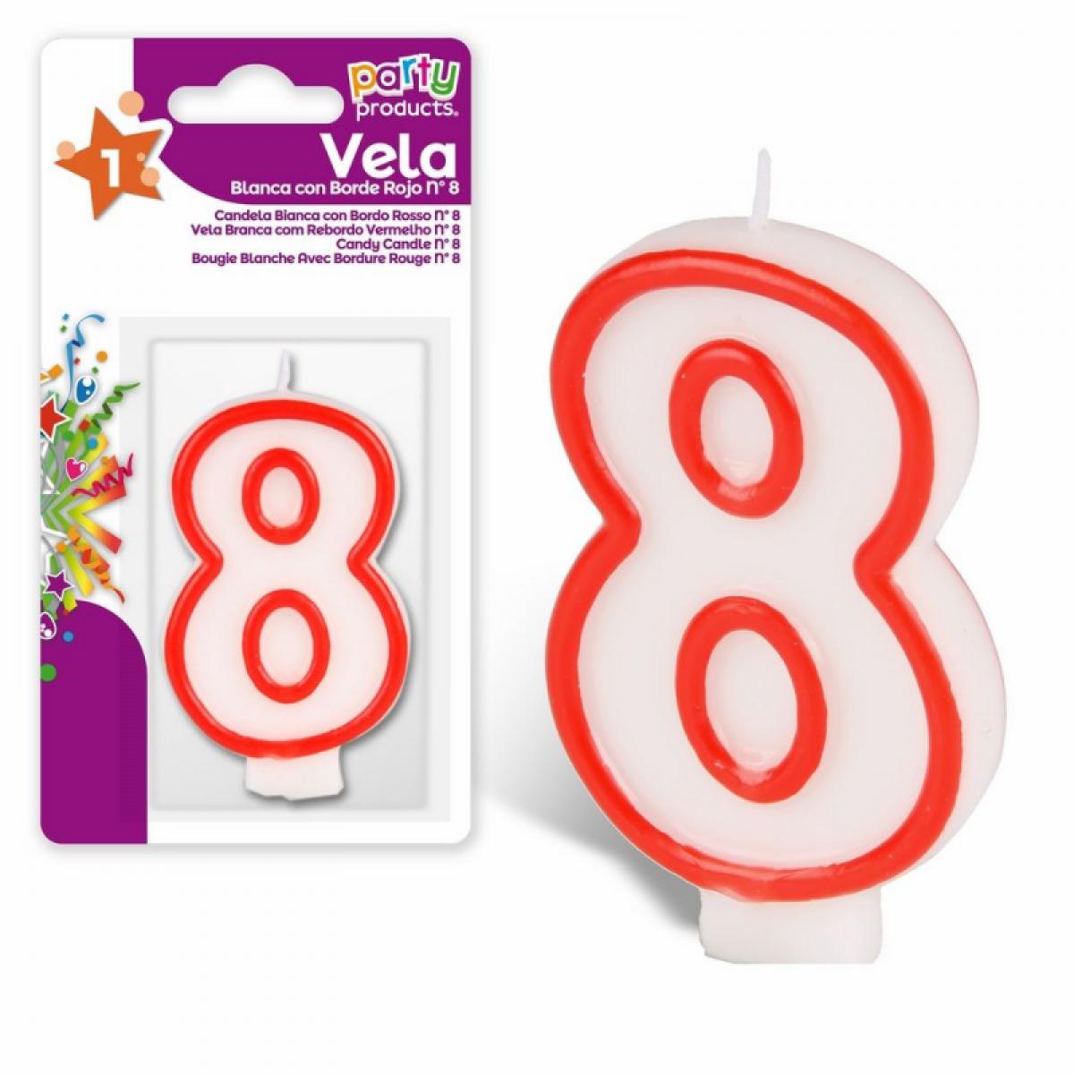 Bougie anniversaire chiffre 8