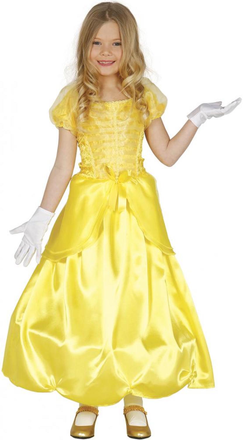 Robe jaune la Belle taille 5/6 ans