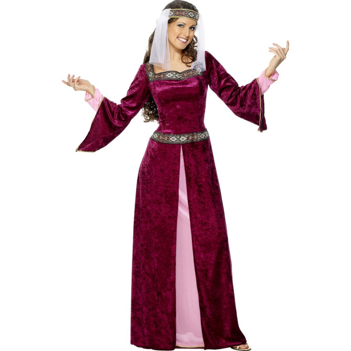 Médiévale Marion pourpre taille XXL
