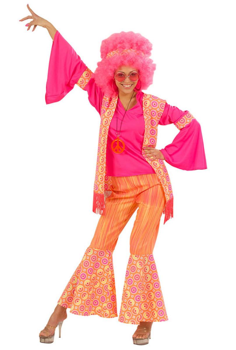 Femme Hippie rose taille XL