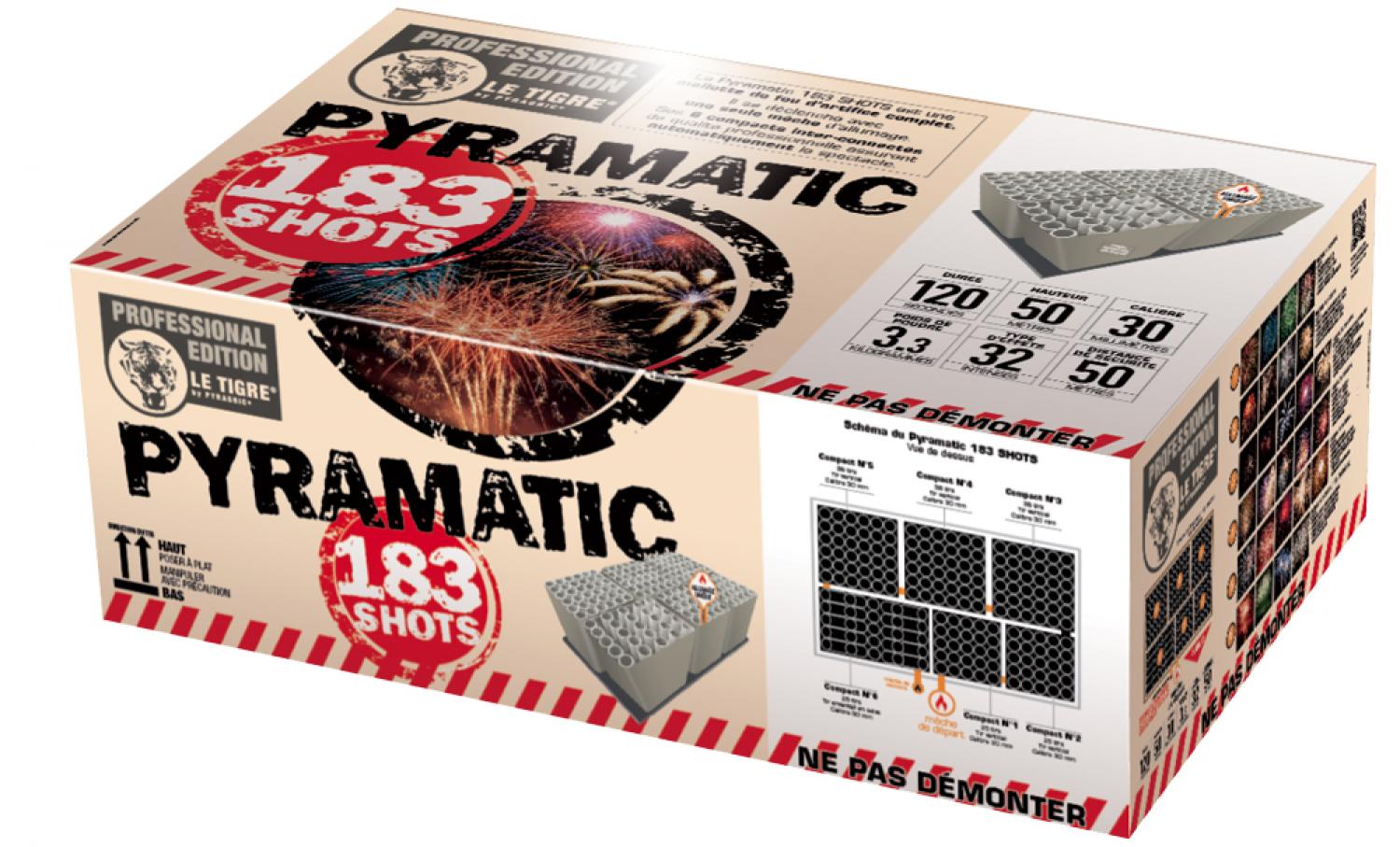 Feu automatique Pyramatic 183 coups livré chez vous !