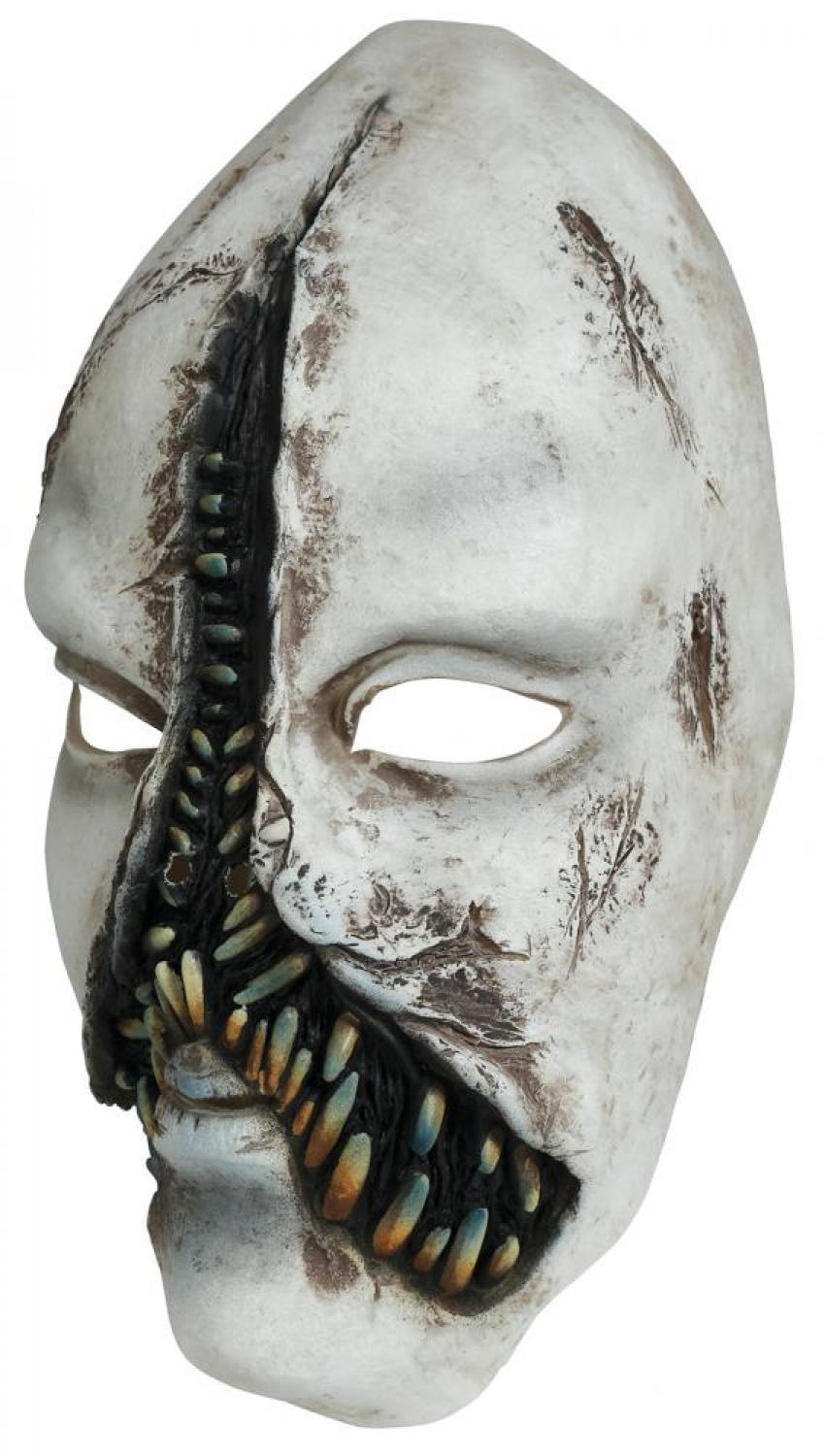 Masque de monstre avec nombreuses dents latex