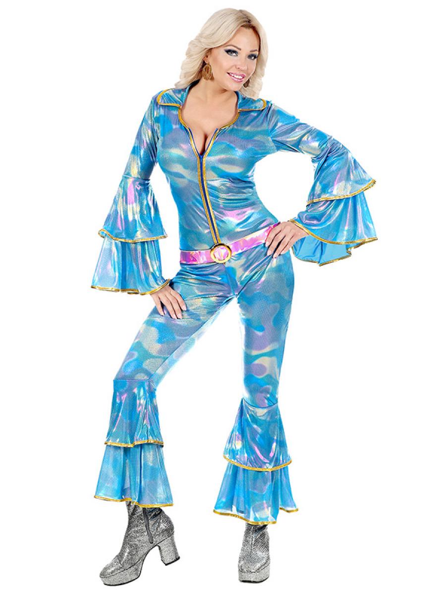 Combinaison disco fever bleue taille S
