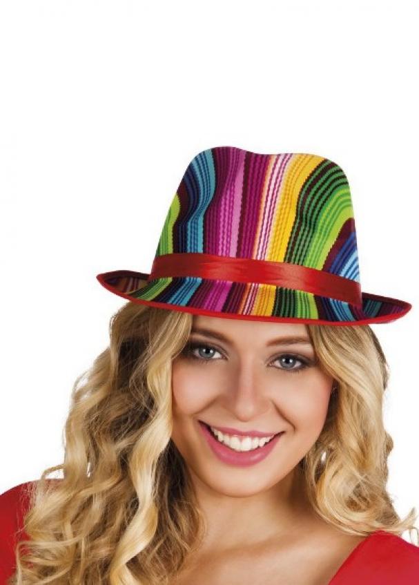 Chapeau borsalino popstar multicolore