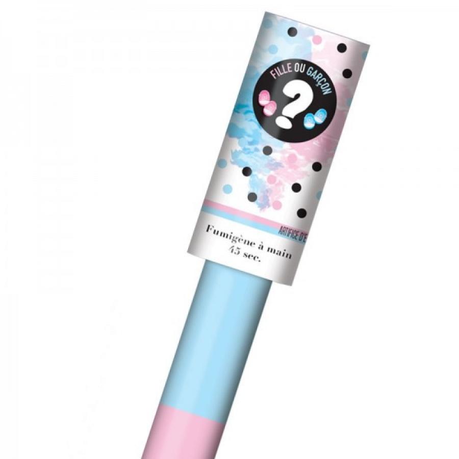 Fumigène à main bleu Baby Shower 45 secondes pas cher