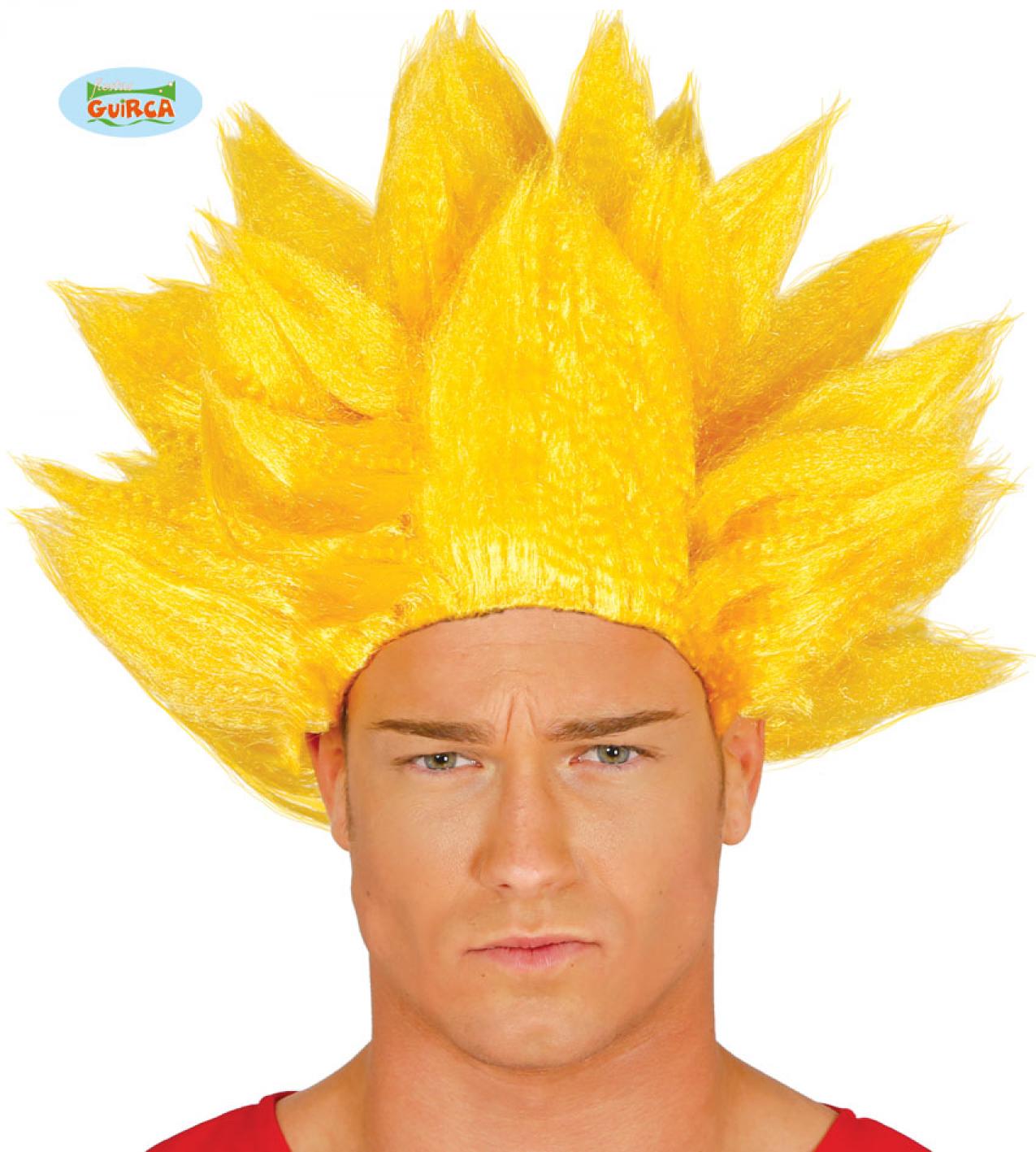 Perruque guerrier manga blonde
