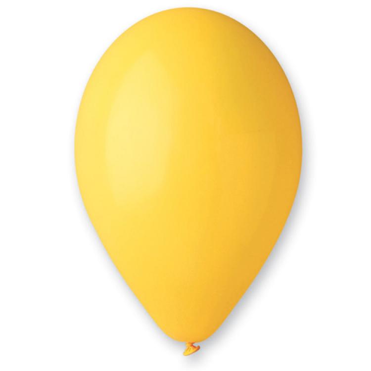 100 ballons latex 28cm jaune