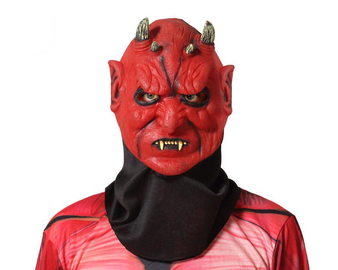 Masque en latex de diable