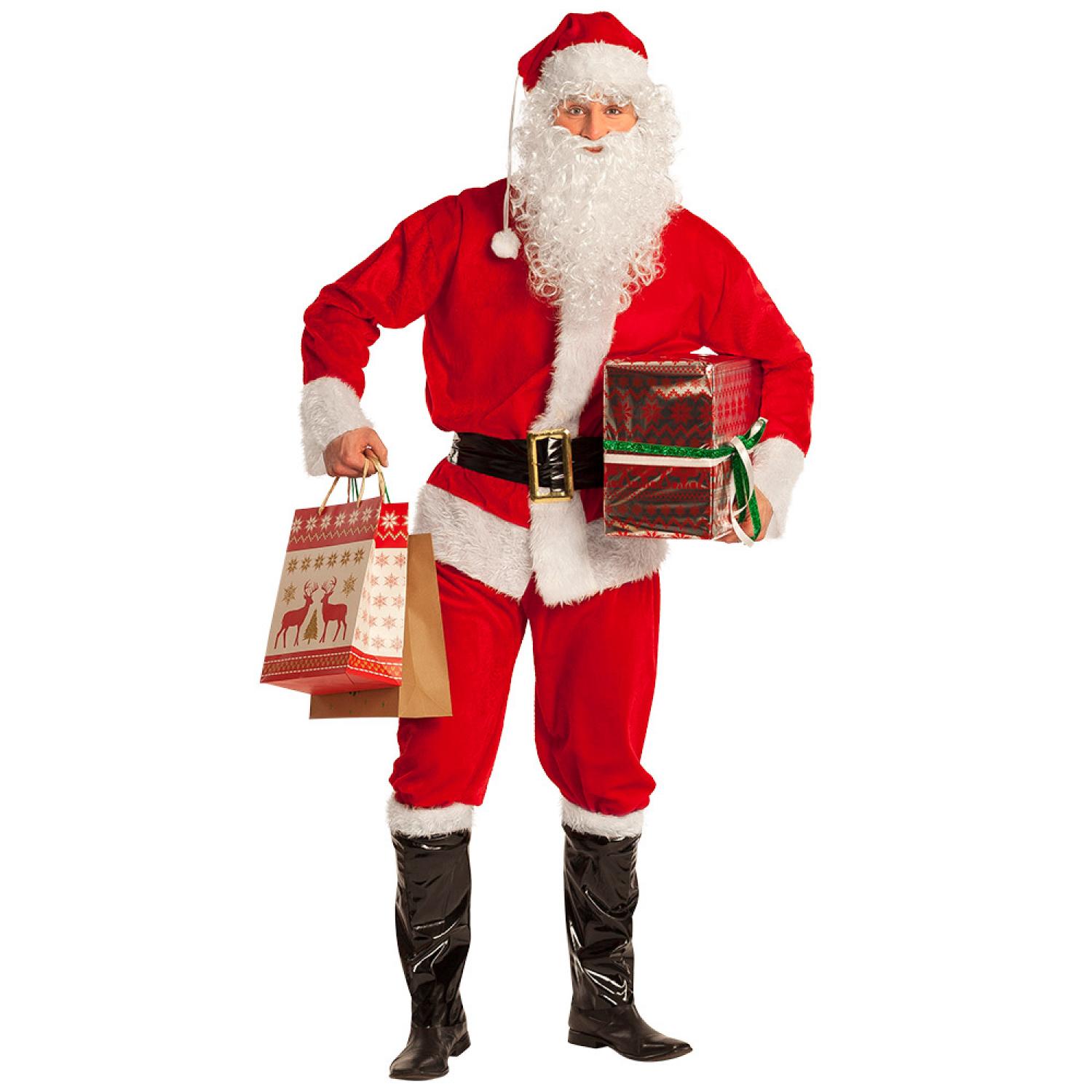 Père Noël super luxe velours complet
