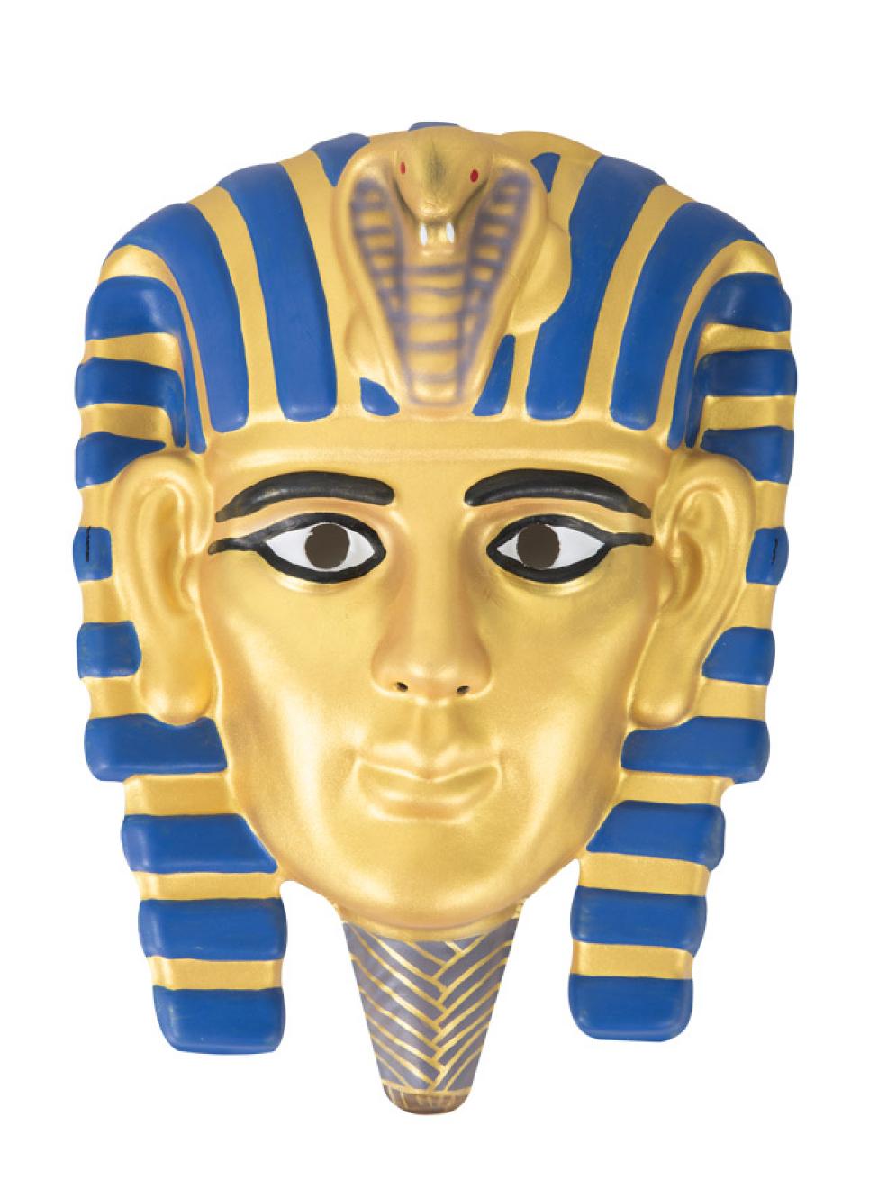 Masque adulte EVA pharaon or et bleu
