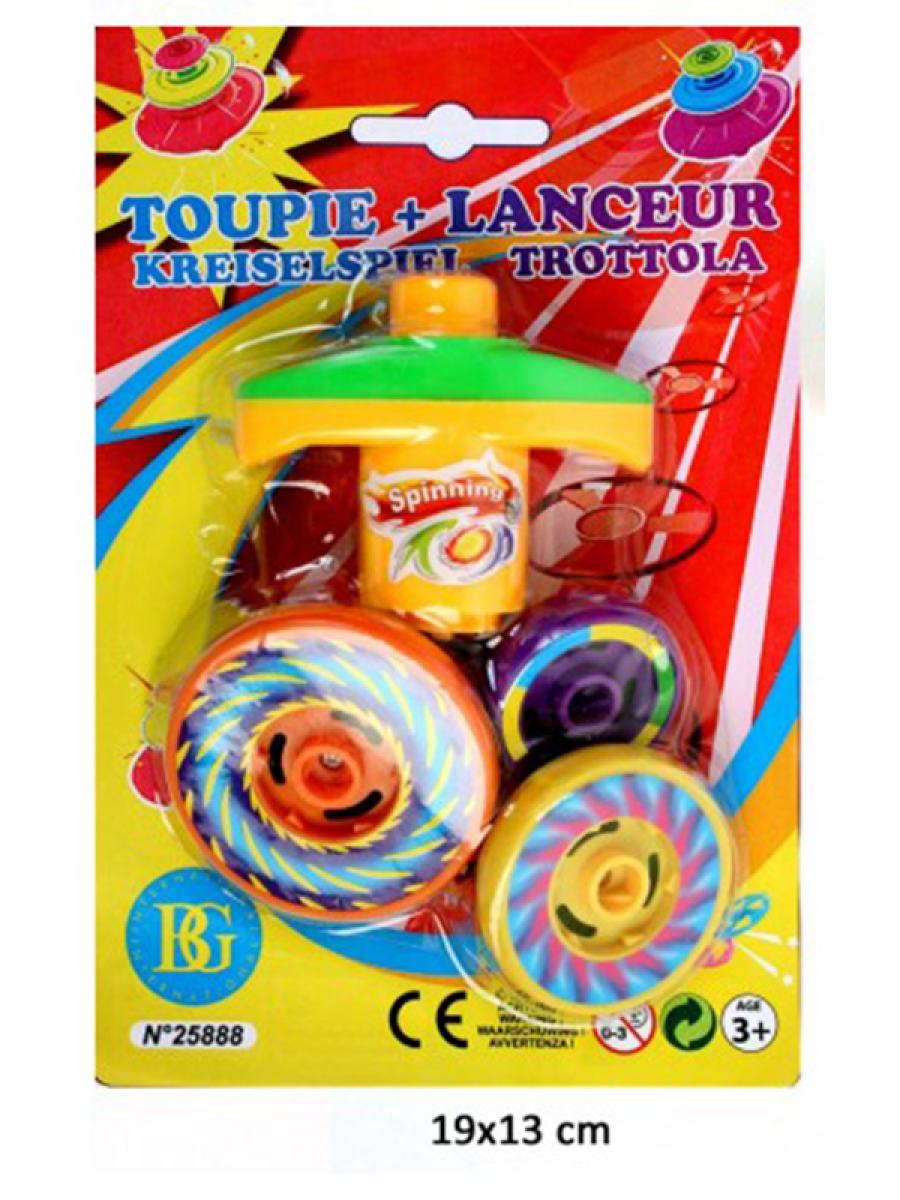 3 toupies + Lanceur