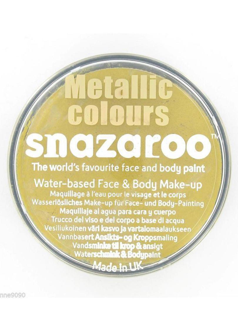 Boite maquillage métal snazaroo or