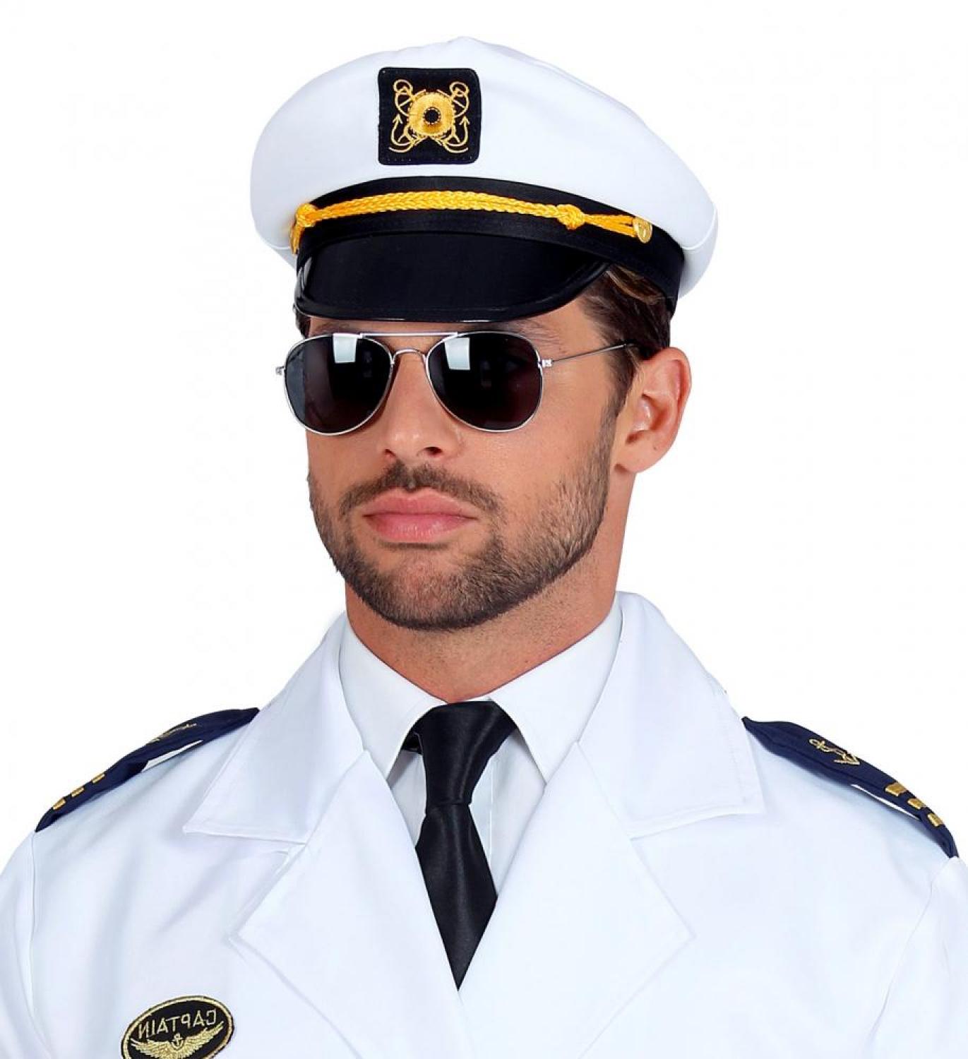 Casquette de capitaine de marine en tissu