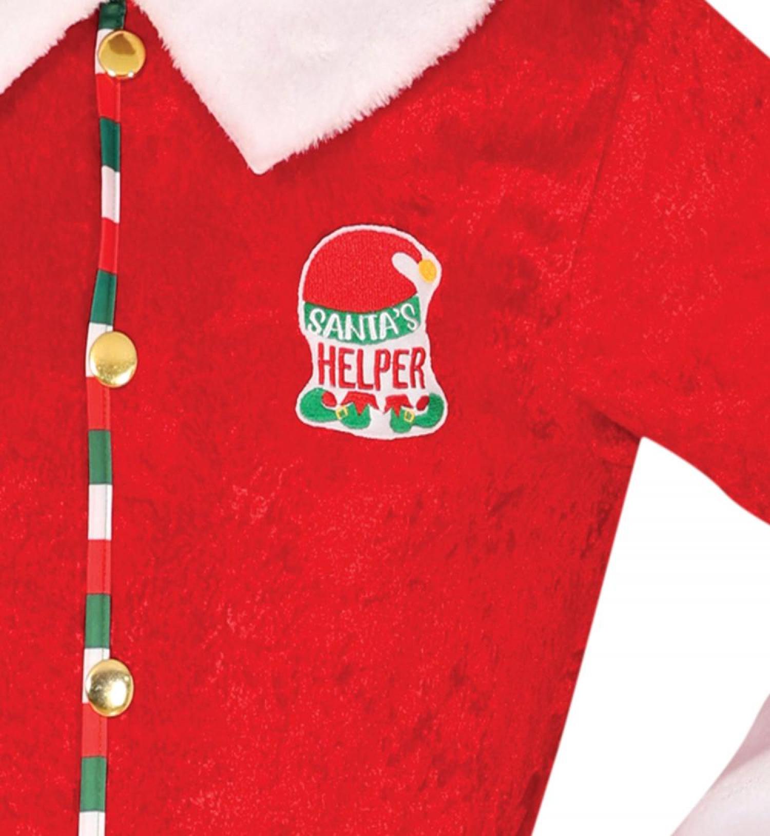 Lutin du Père Noël en velours et fourrure taille M