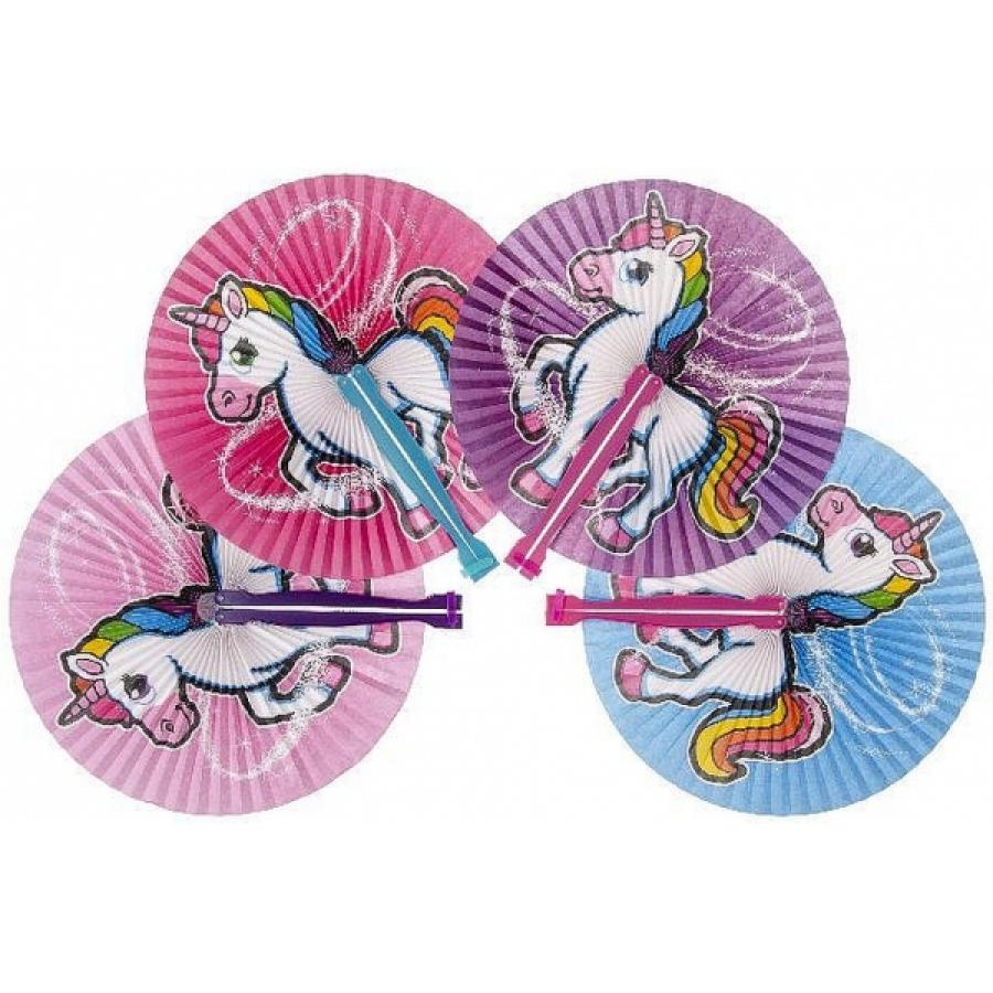 Eventail licorne en papier (E6-14)
