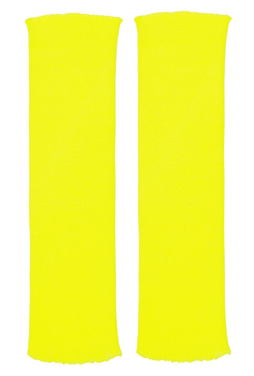 Chaussettes de danse jambières fluo jaune