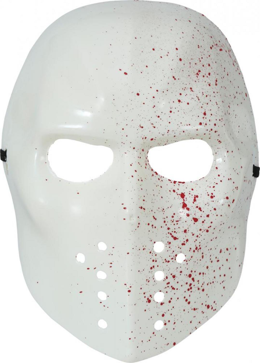 Masque plastique hockey ensanglanté