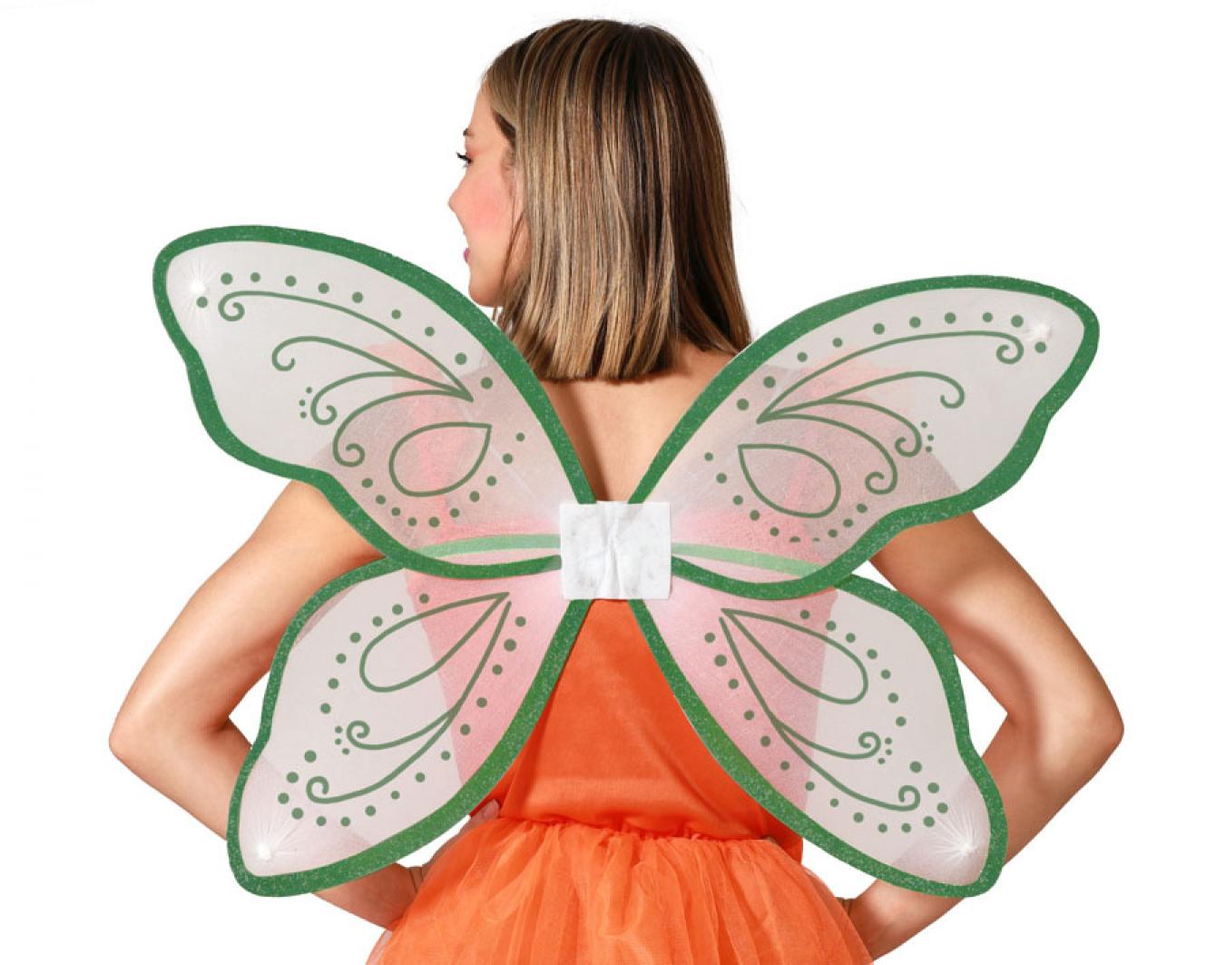 Ailes de fée / papillon verte 70X50cm