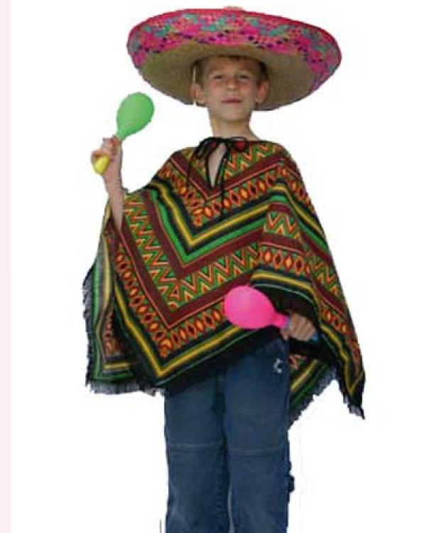 Poncho mexicain enfant