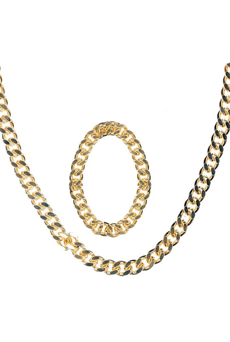 Bracelet + collier mafioso