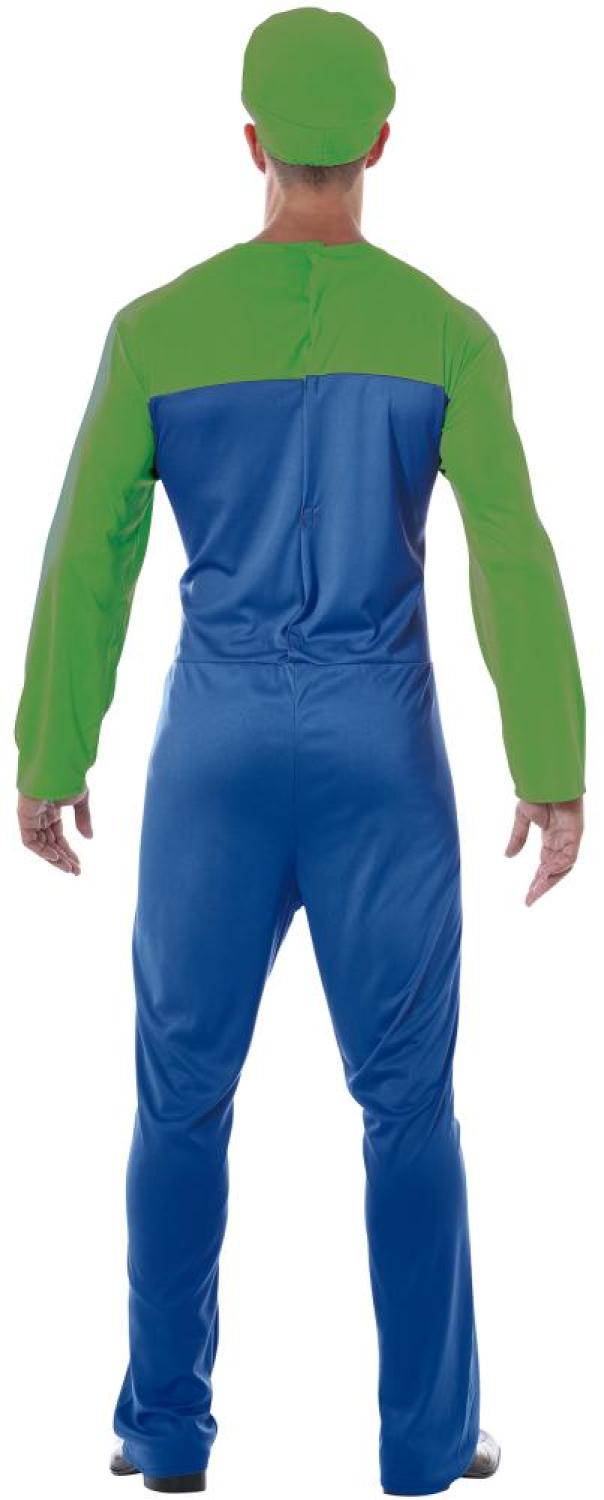 Plombier vert et bleu Luigi taille L