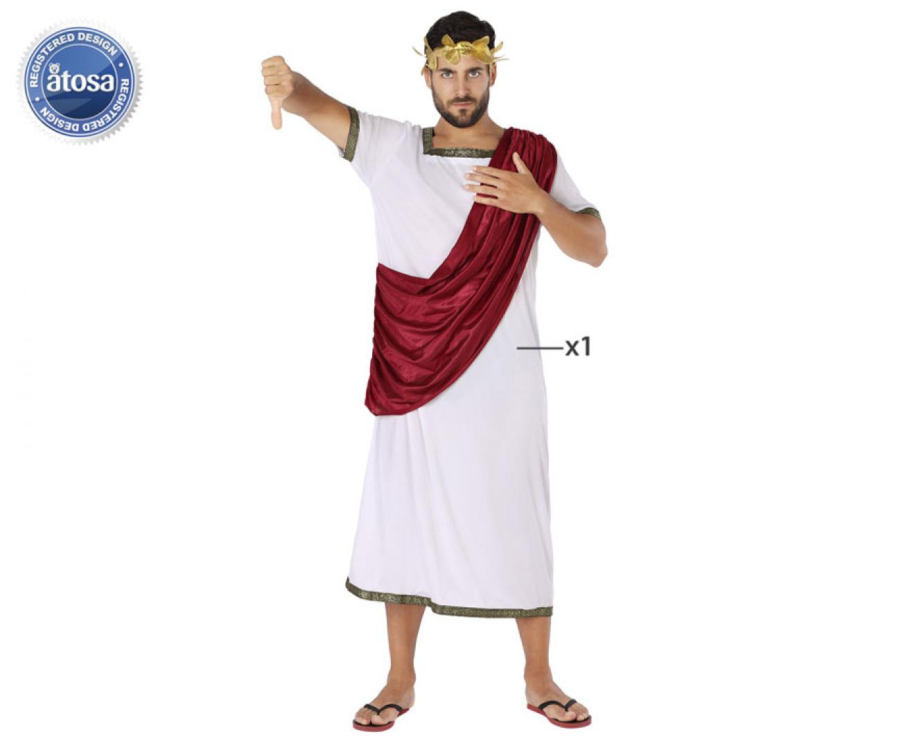 Sénateur romain rouge et blanc taille XL