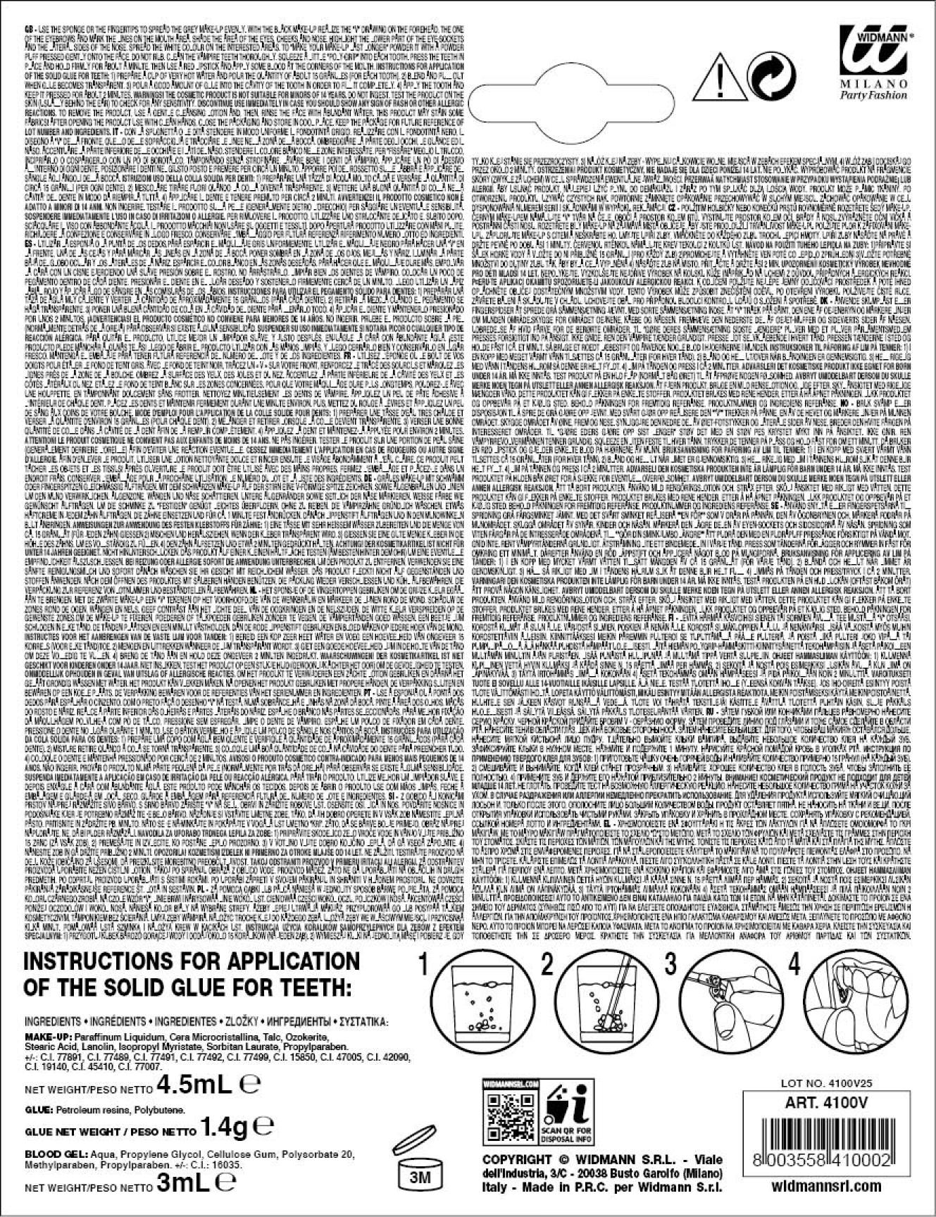 Kit maquillage vampire dracula