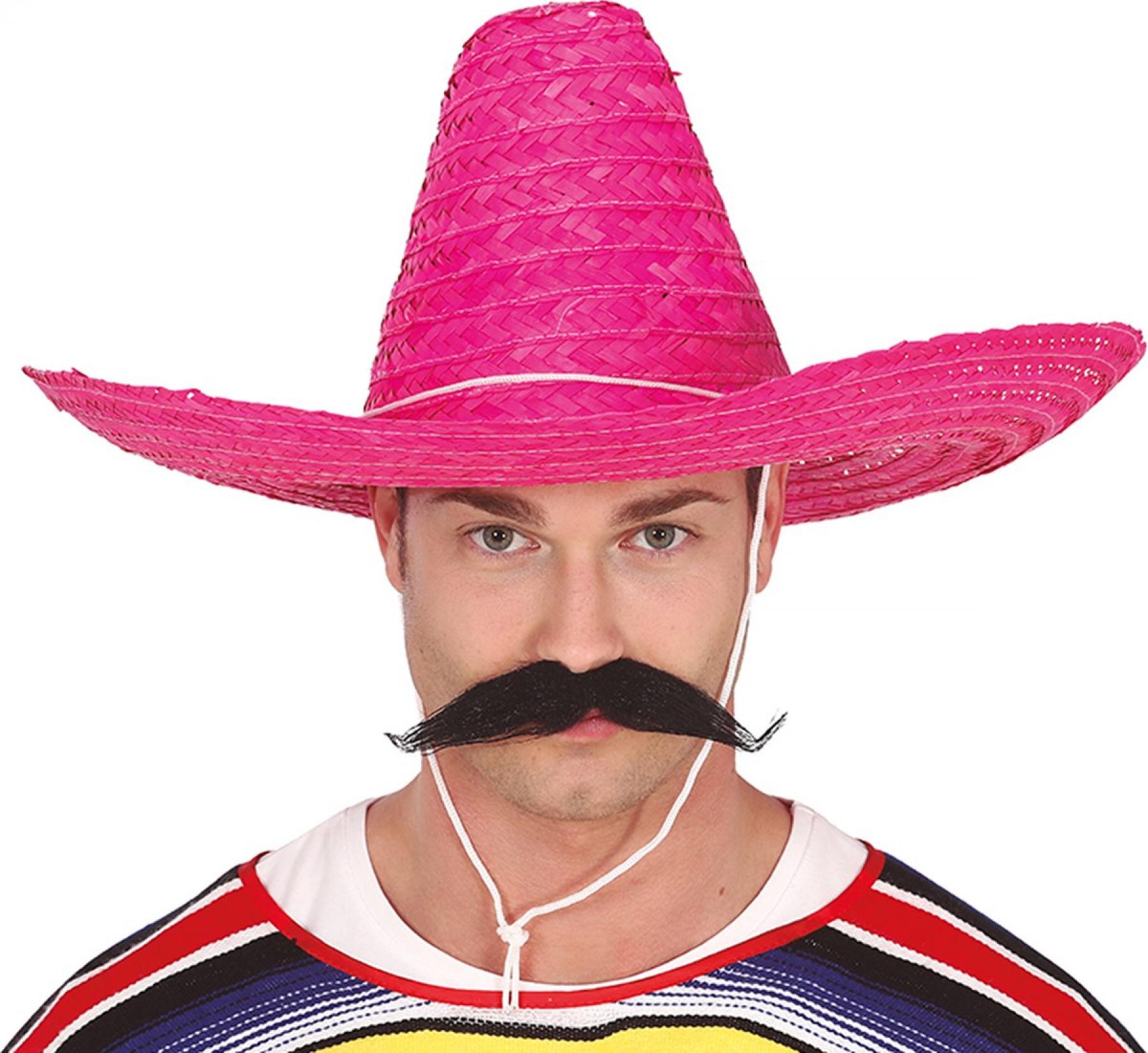 Sombrero mexicain adulte rose