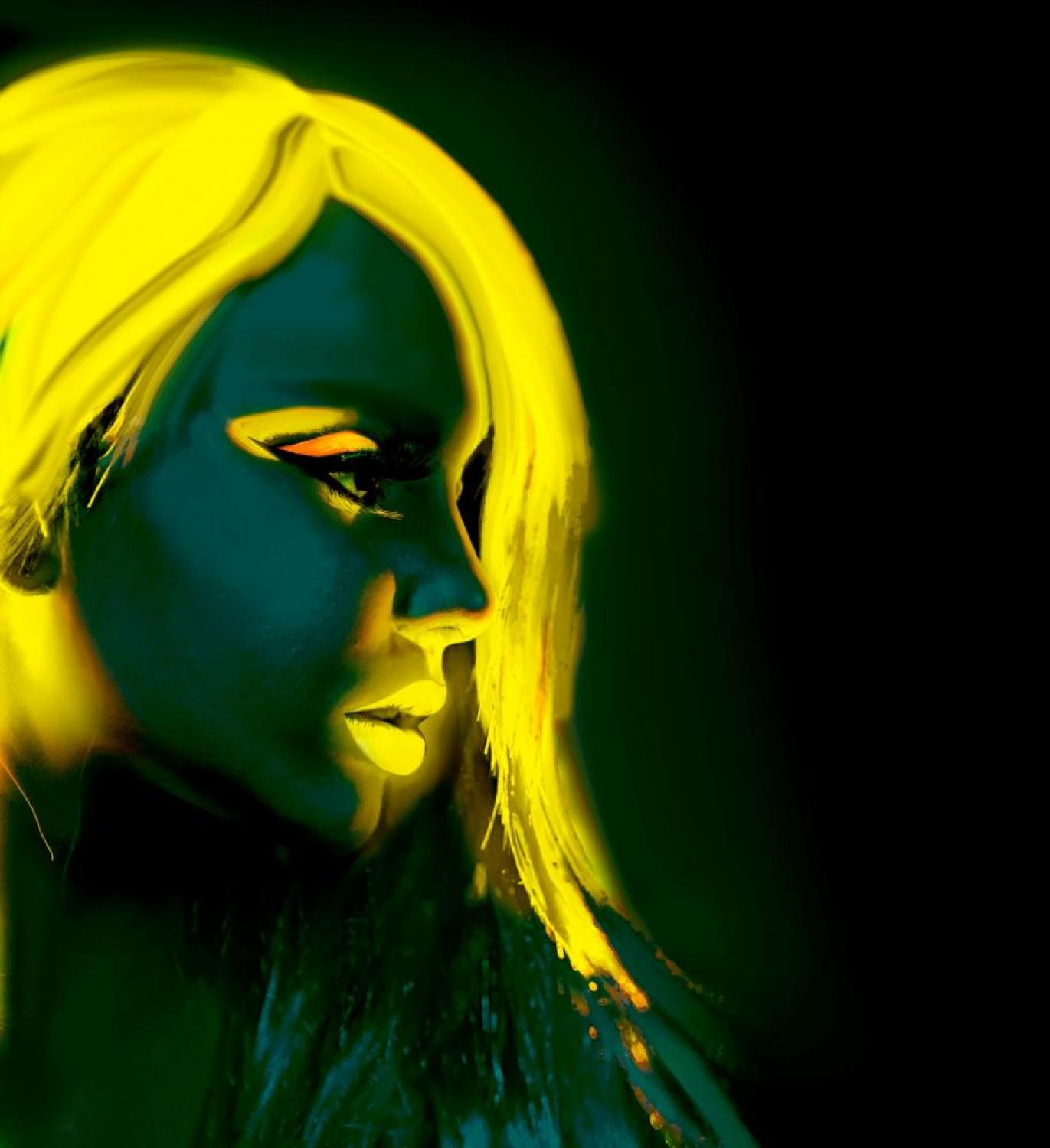 Tube maquillage fluo jaune 30ml