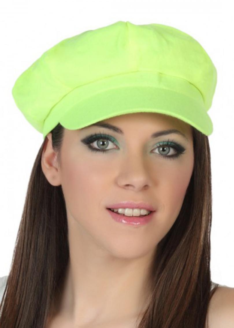 Casquette gavroche fluo jaune