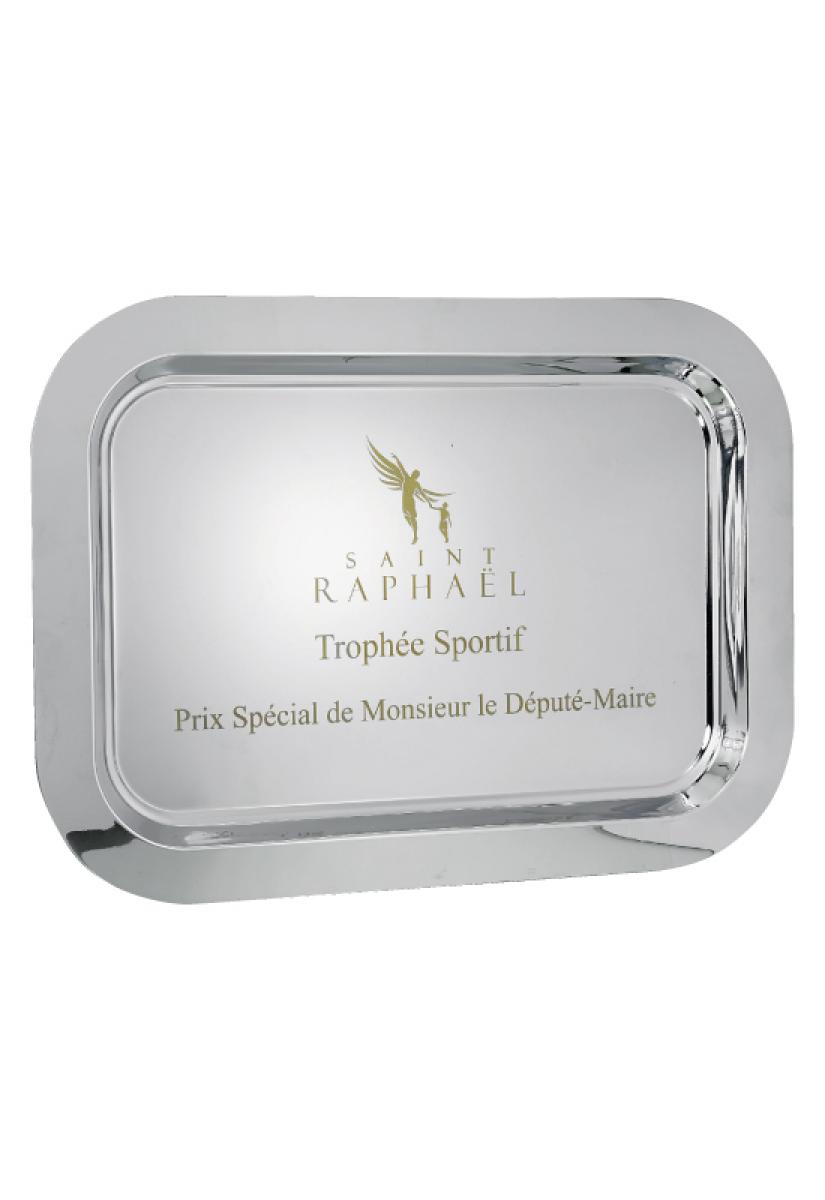 Trophée assiette plateau gravé personnalisé