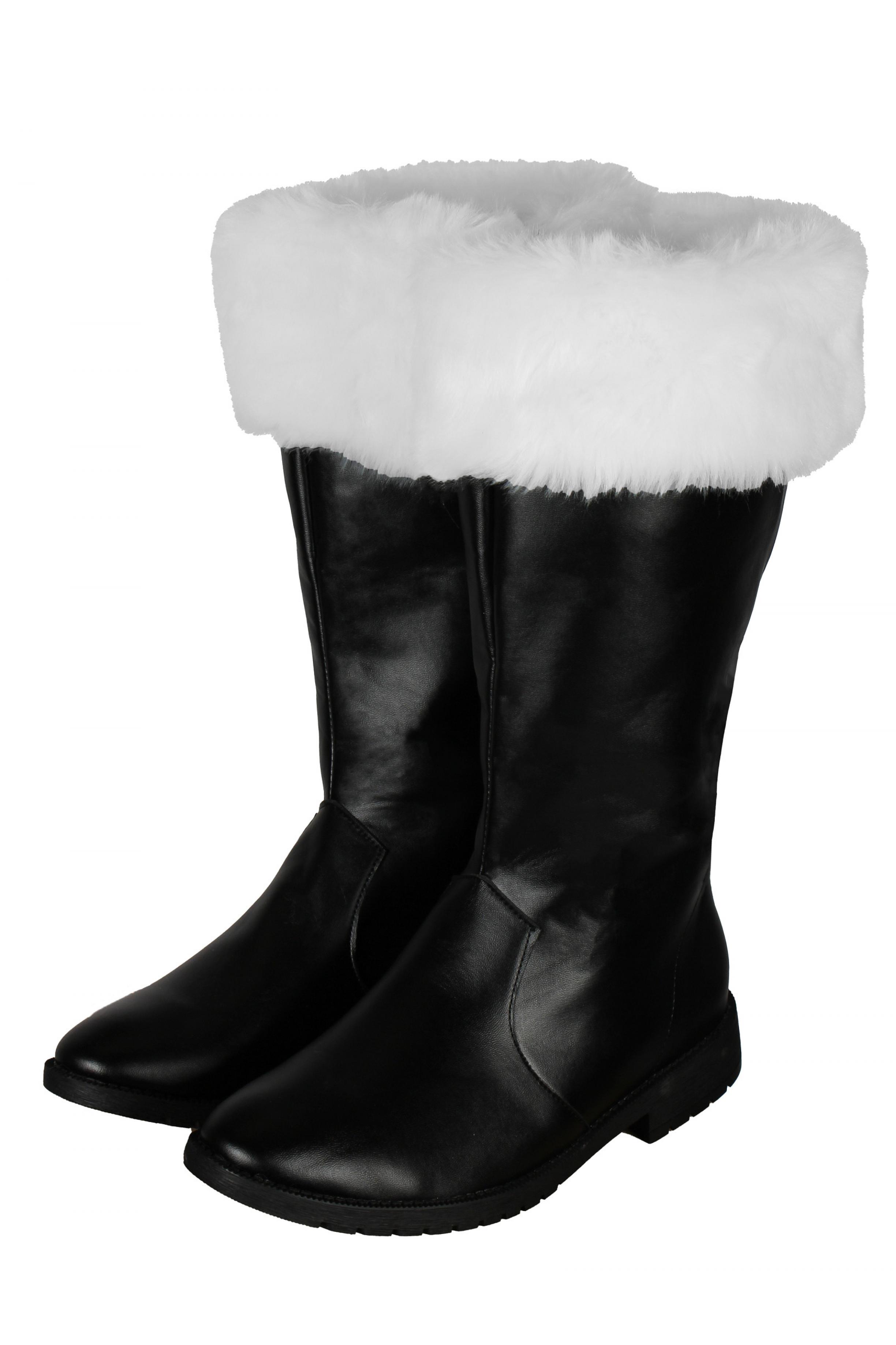 Bottes de Père Noël à fourrure simili cuir taille 43/44