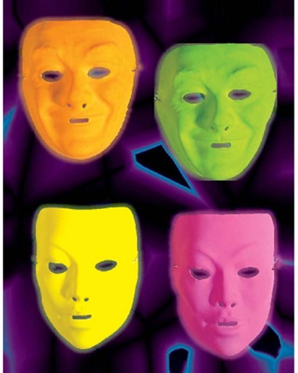 Masque plastique fluo