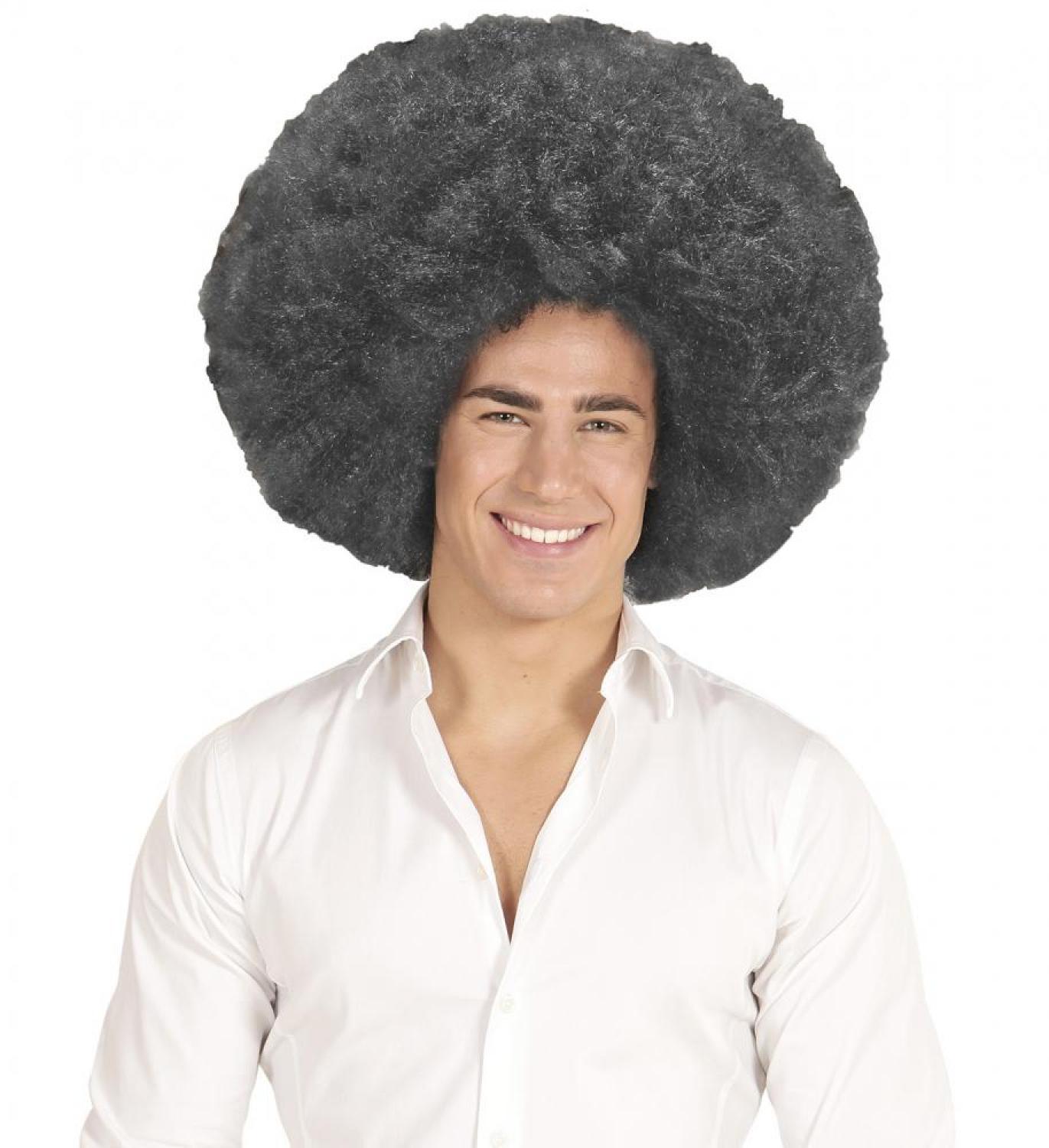 Perruque afro géante noire