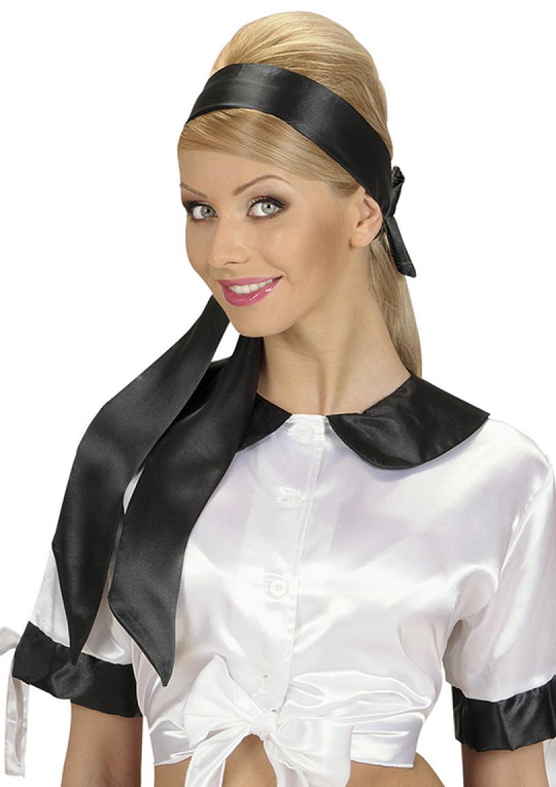Ceinture ou bandeau de tête noir